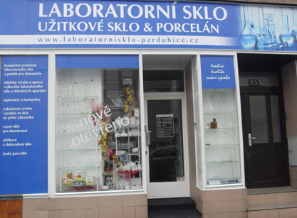 Prodejna Laboratorní sklo, Pardubice
